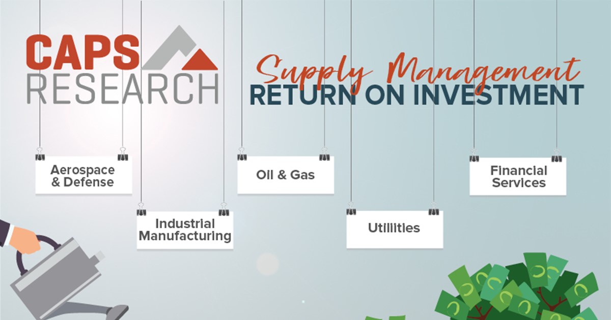 Supply Management ROI infographic by CAPS Research